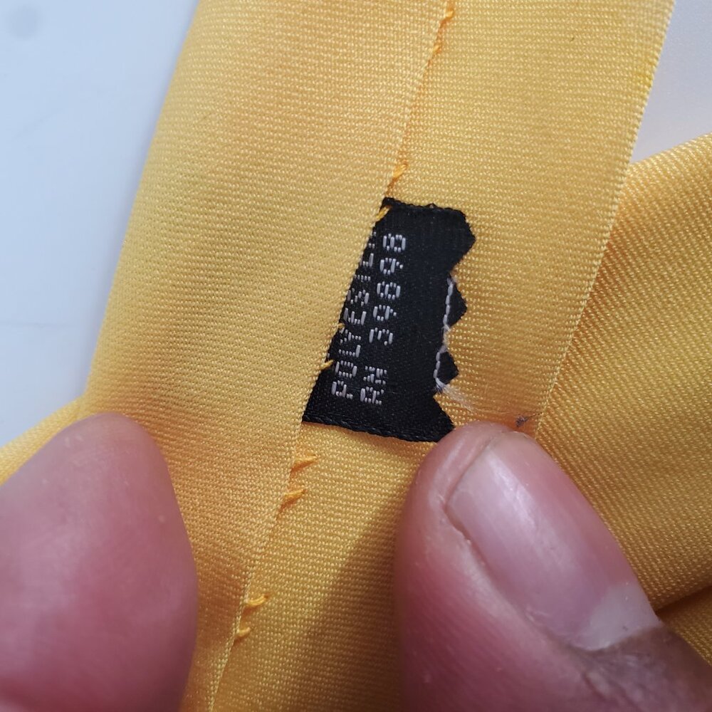 La Bella Collection Solid Bright Yellow Necktie -… - image 2